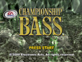 Championship Bass title screen for Playstation